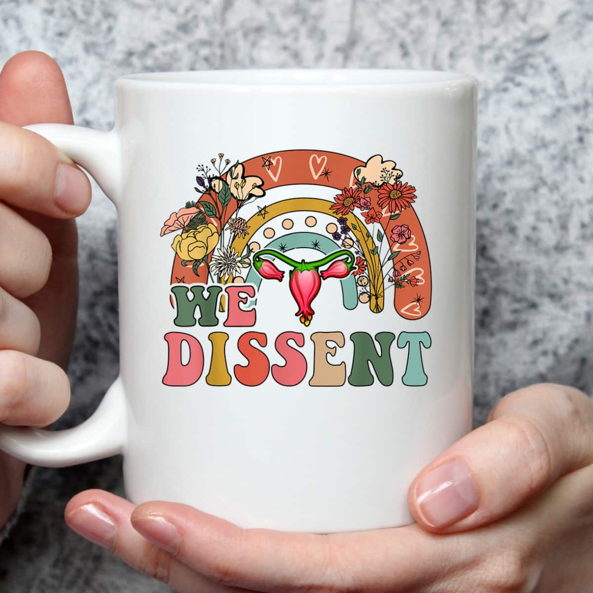 Vintage We Dissent Pro Choice Feminist Rights T-Shirt