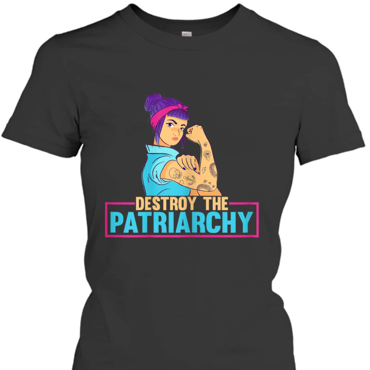Womens Radical Feminist Feminism Destroy The Patriarchy T-Shirt