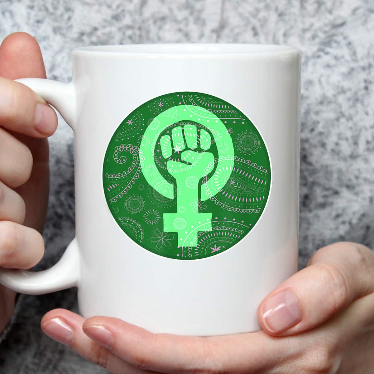 Abortion Rights Feminist Fist Green Bandana Pro Choice T-Shirt