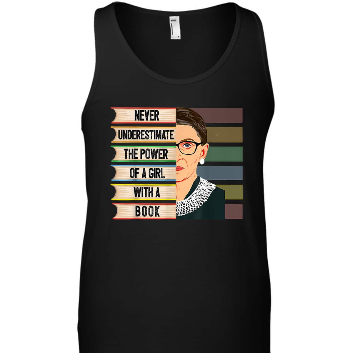 Feminist Ruth Bader Ginsburg RBG Quote Girl With Book T-Shirt