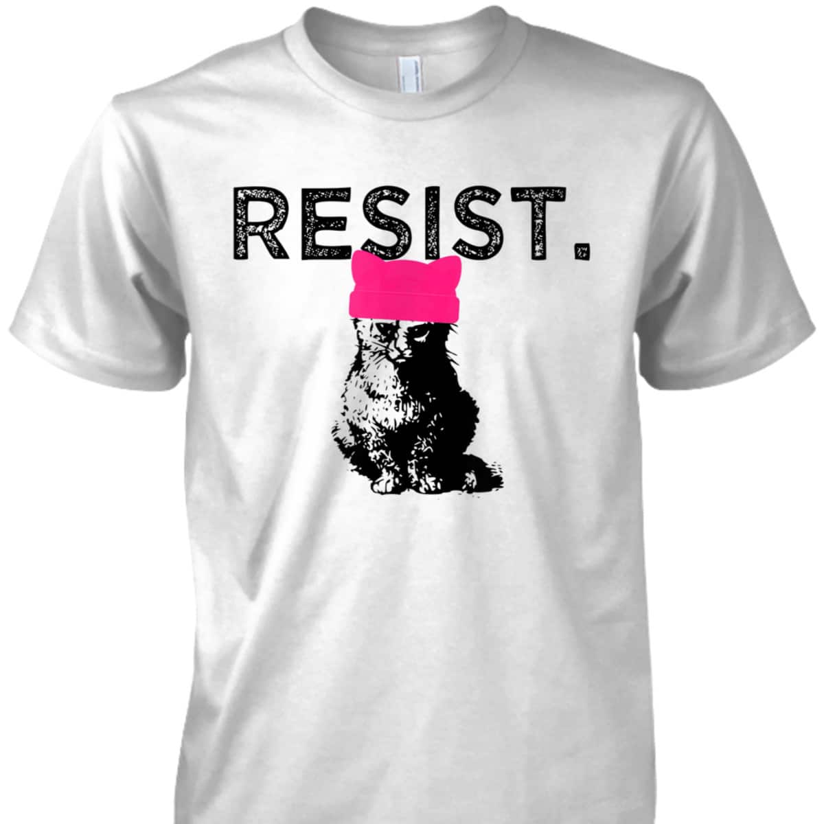 Feminist Resist Pussyhat Pink Hat Cat Lady T-Shirt Feminist Resist Pussyhat Pink Hat Cat Lady T-Shirt