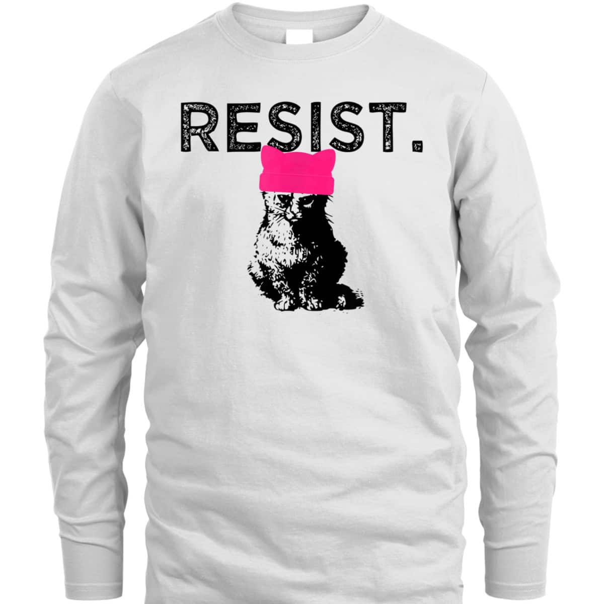Feminist Resist Pussyhat Pink Hat Cat Lady T-Shirt Feminist Resist Pussyhat Pink Hat Cat Lady T-Shirt