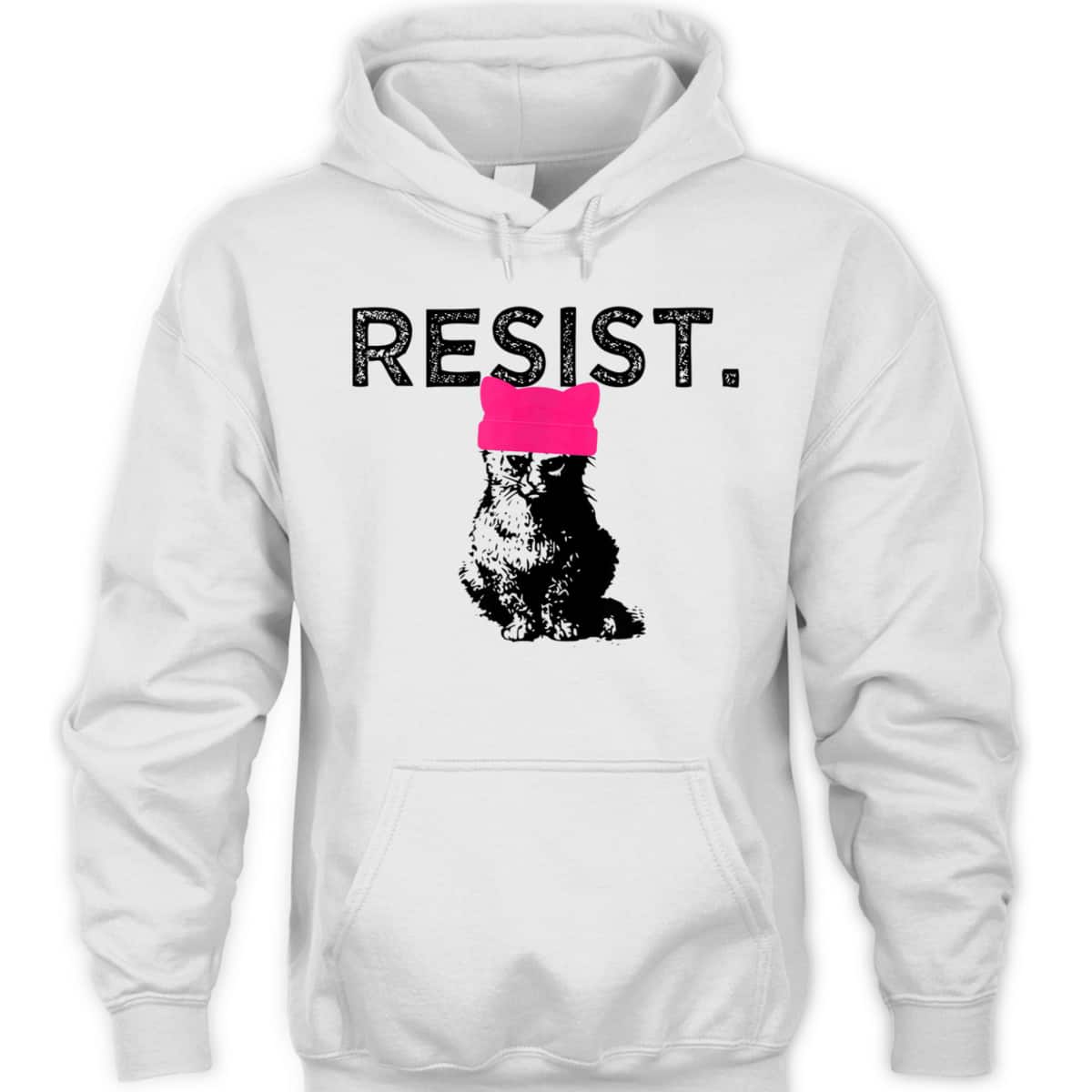 Feminist Resist Pussyhat Pink Hat Cat Lady T-Shirt