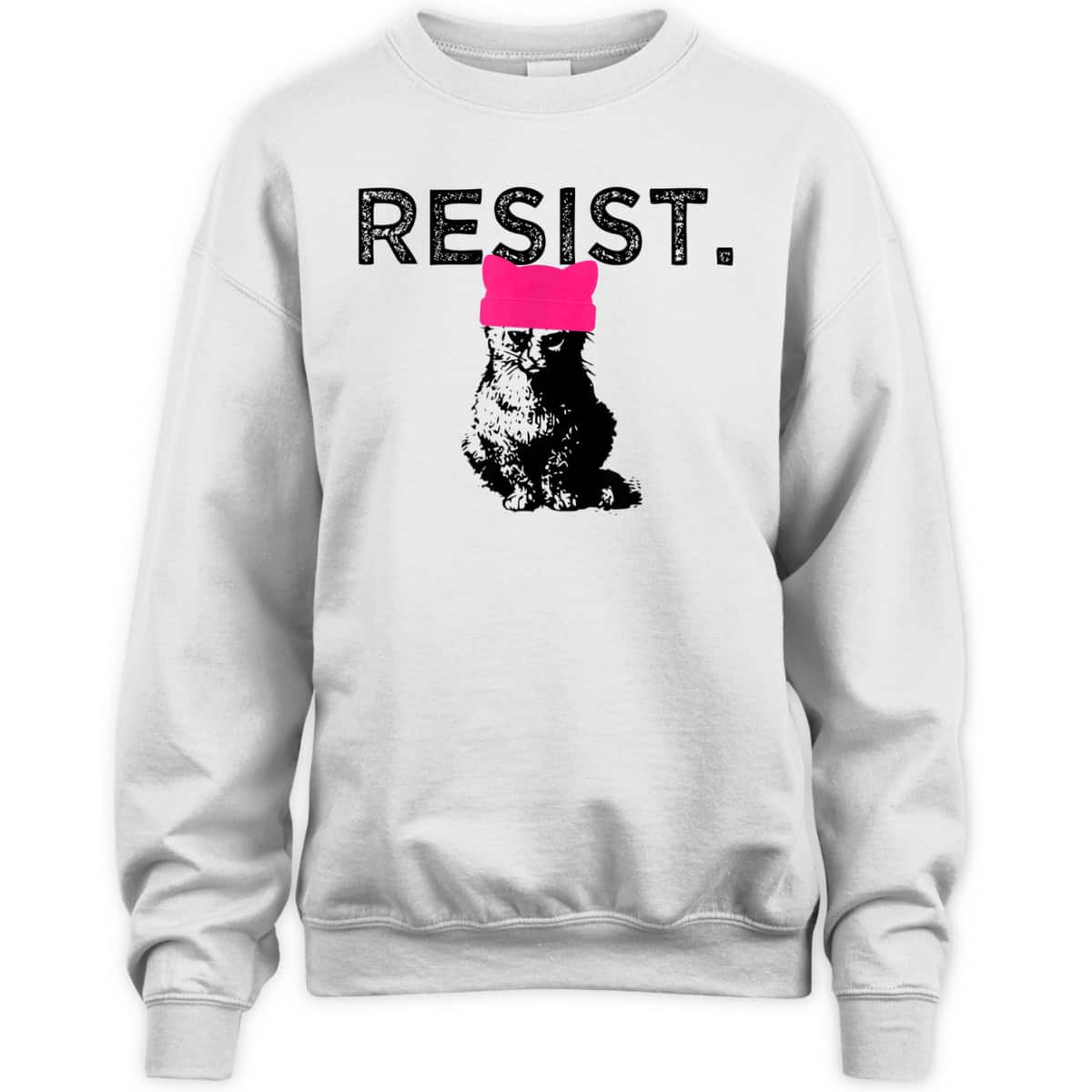 Feminist Resist Pussyhat Pink Hat Cat Lady T-Shirt Feminist Resist Pussyhat Pink Hat Cat Lady T-Shirt