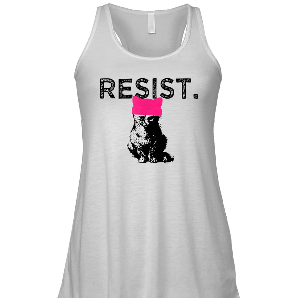 Feminist Resist Pussyhat Pink Hat Cat Lady T-Shirt Feminist Resist Pussyhat Pink Hat Cat Lady T-Shirt
