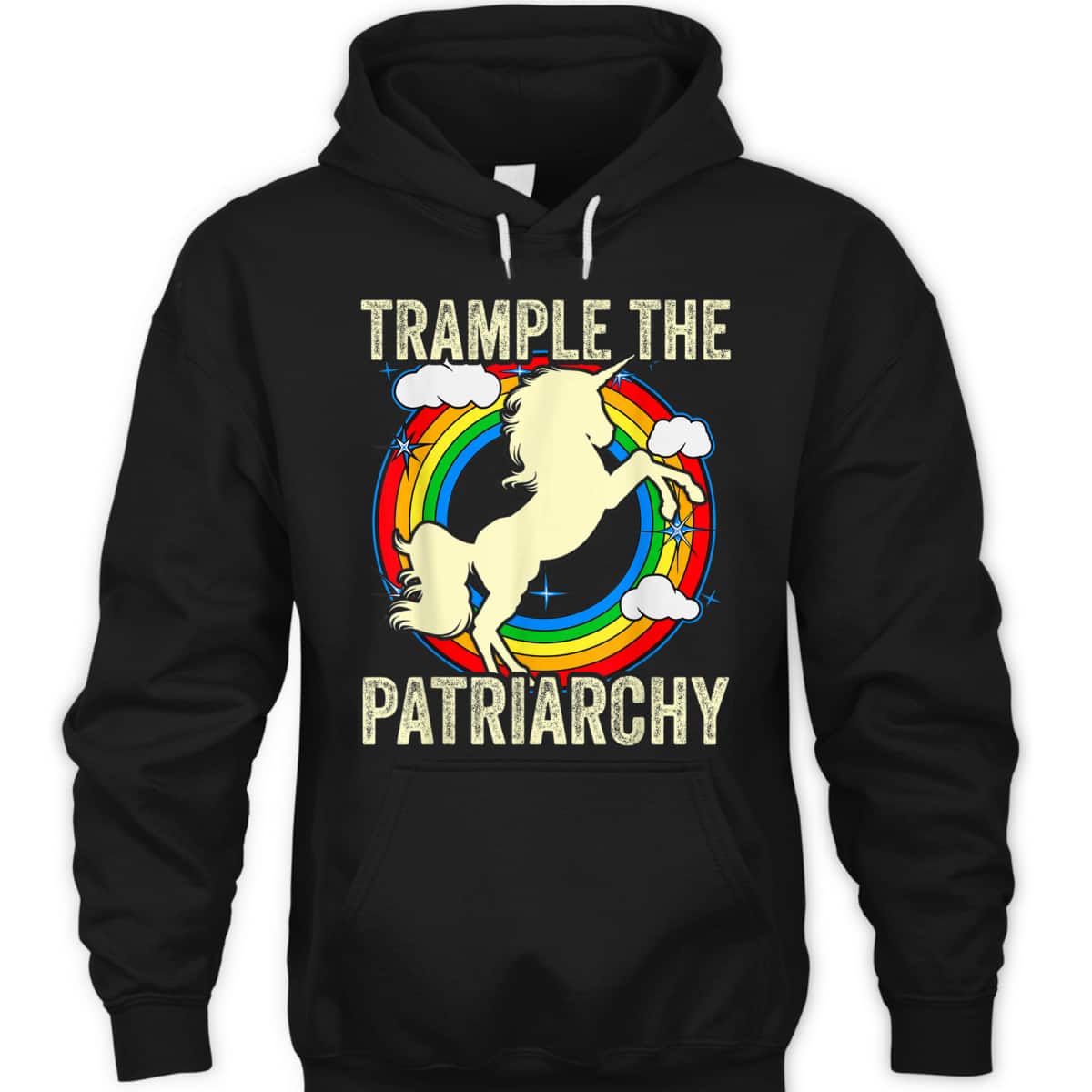 Trample The Patriarchy Rainbow Vintage Feminist T-Shirt