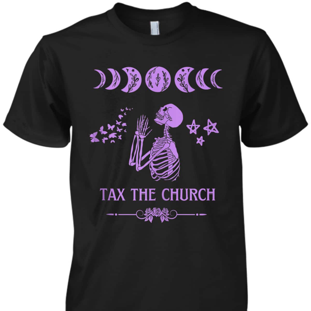 Pro Choice Purple Tax The Church Feminism And Goth Skeleton T-Shirt Pro Choice Purple Tax The Church Feminism And Goth Skeleton T-Shirt