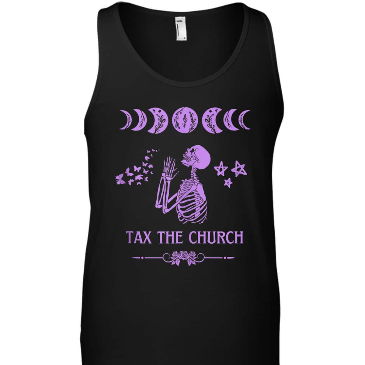 Pro Choice Purple Tax The Church Feminism And Goth Skeleton T-Shirt Pro Choice Purple Tax The Church Feminism And Goth Skeleton T-Shirt