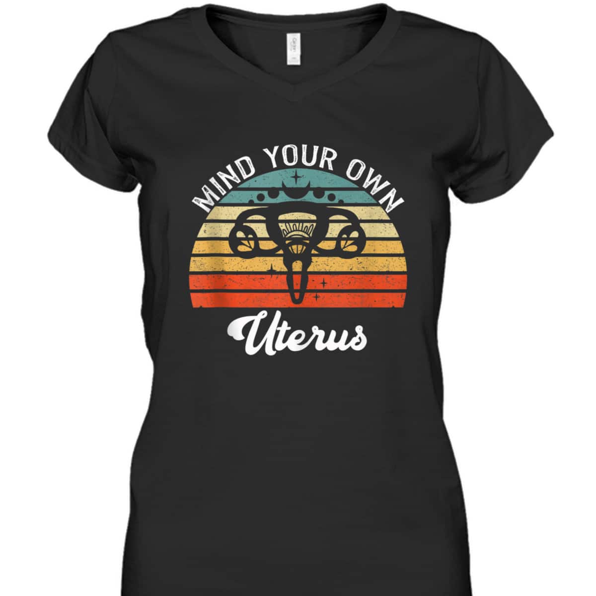 Vintage Mind Your Own Uterus Feminist Pro Choice T-Shirt