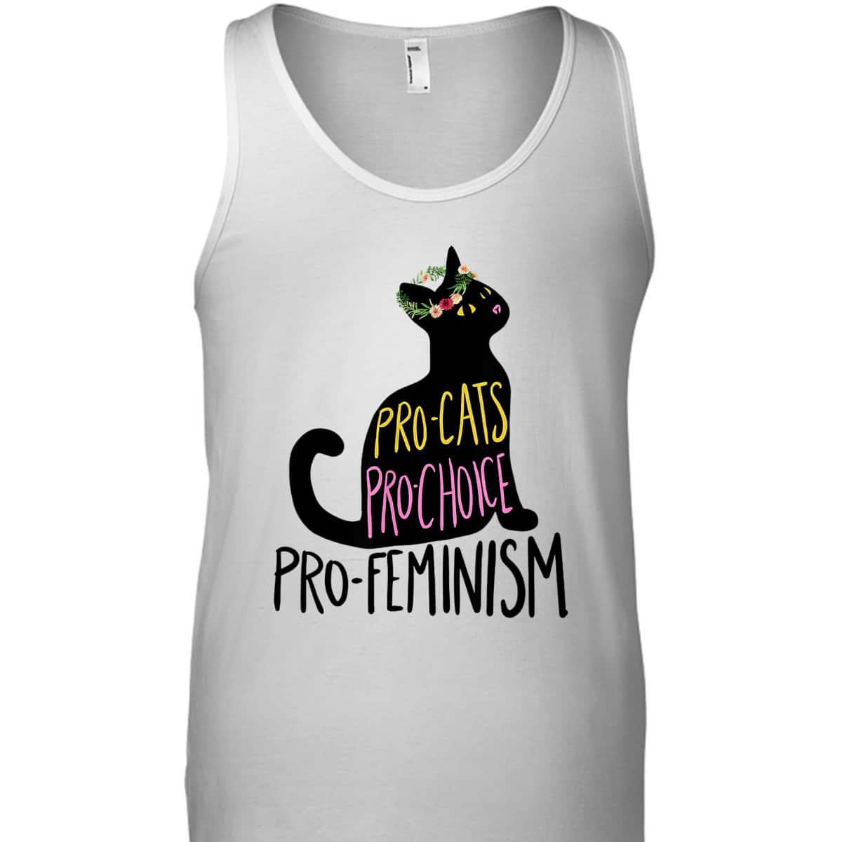 Pro Cats Pro Choice Pro Feminism, Black Cat Lover, Feminist T-Shirt