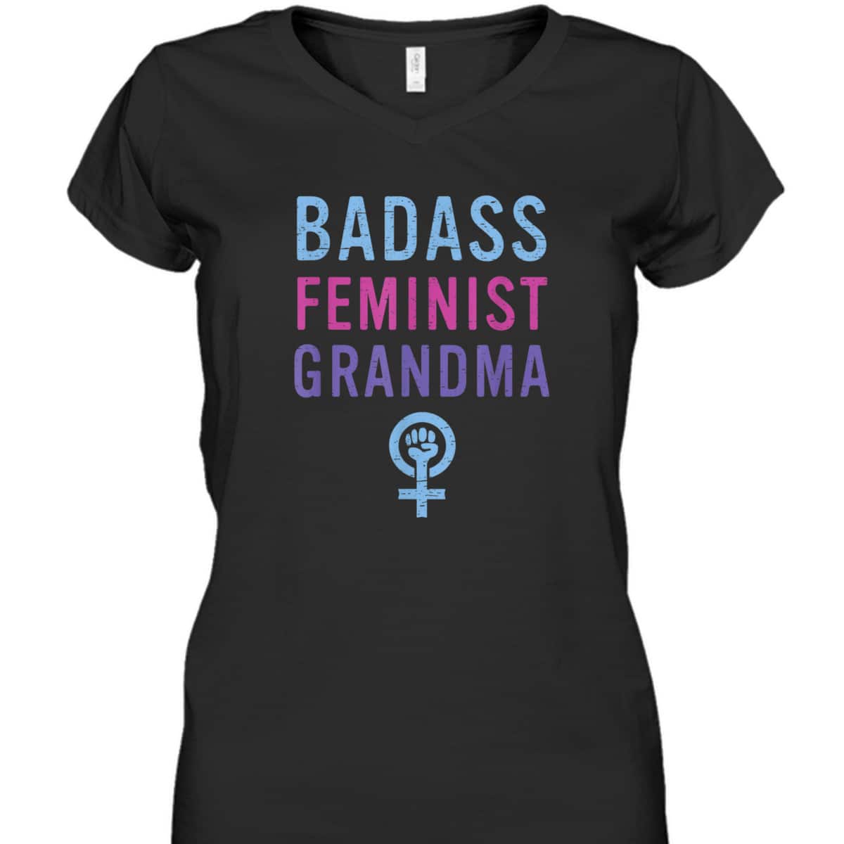 Feminist Badass Feminist Grandma T-Shirt