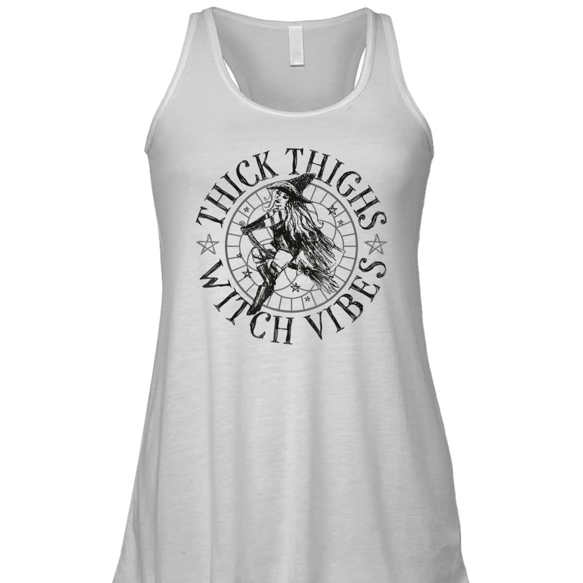 Thick Thighs Witch Vibes Feminist Spooky Vibes Halloween T-Shirt Thick Thighs Witch Vibes Feminist Spooky Vibes Halloween T-Shirt