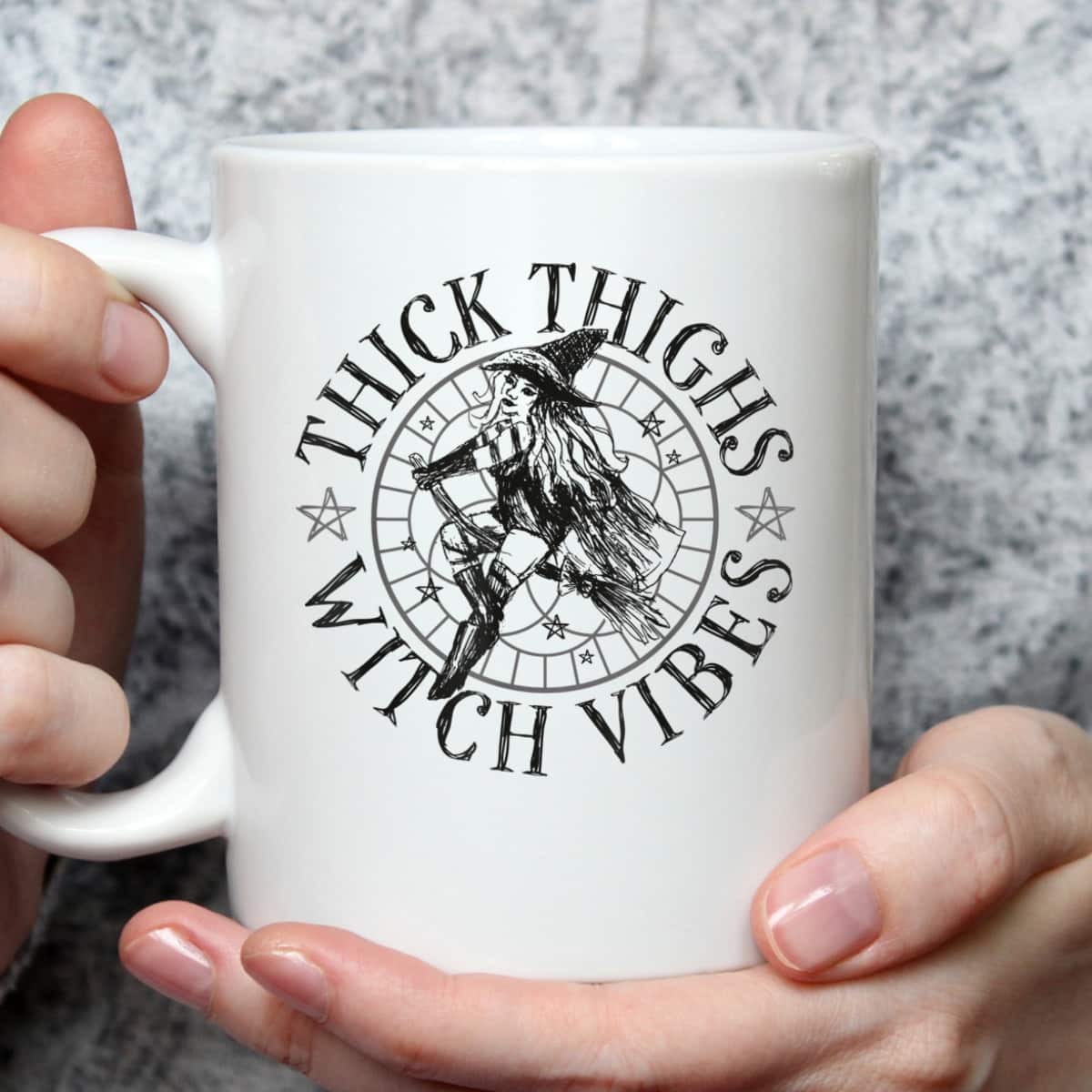 Thick Thighs Witch Vibes Feminist Spooky Vibes Halloween T-Shirt Thick Thighs Witch Vibes Feminist Spooky Vibes Halloween T-Shirt