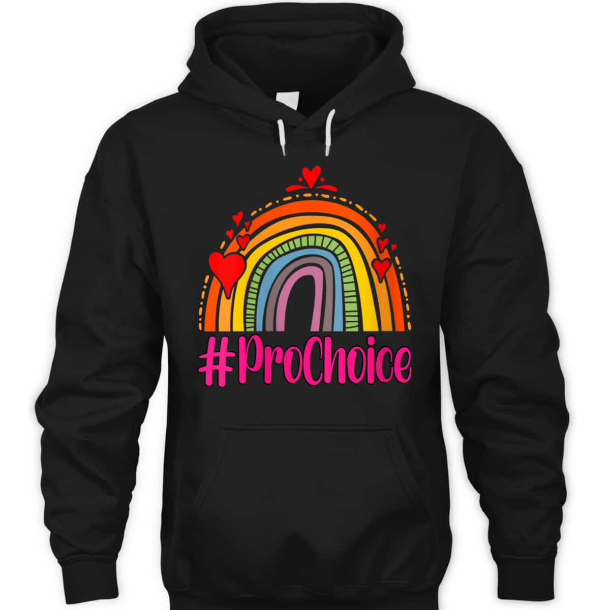 Womens Prochoice Rainbow Feminism Reproductice Right T-Shirt