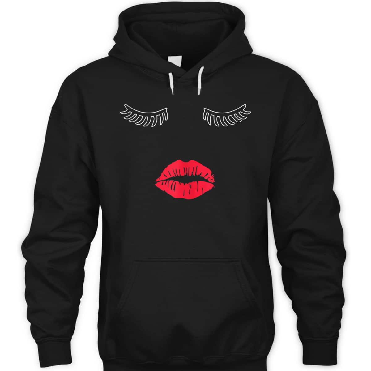 Cute Lashes Lips Woman Girl Beautiful Kiss Feminist Blondie T-Shirt