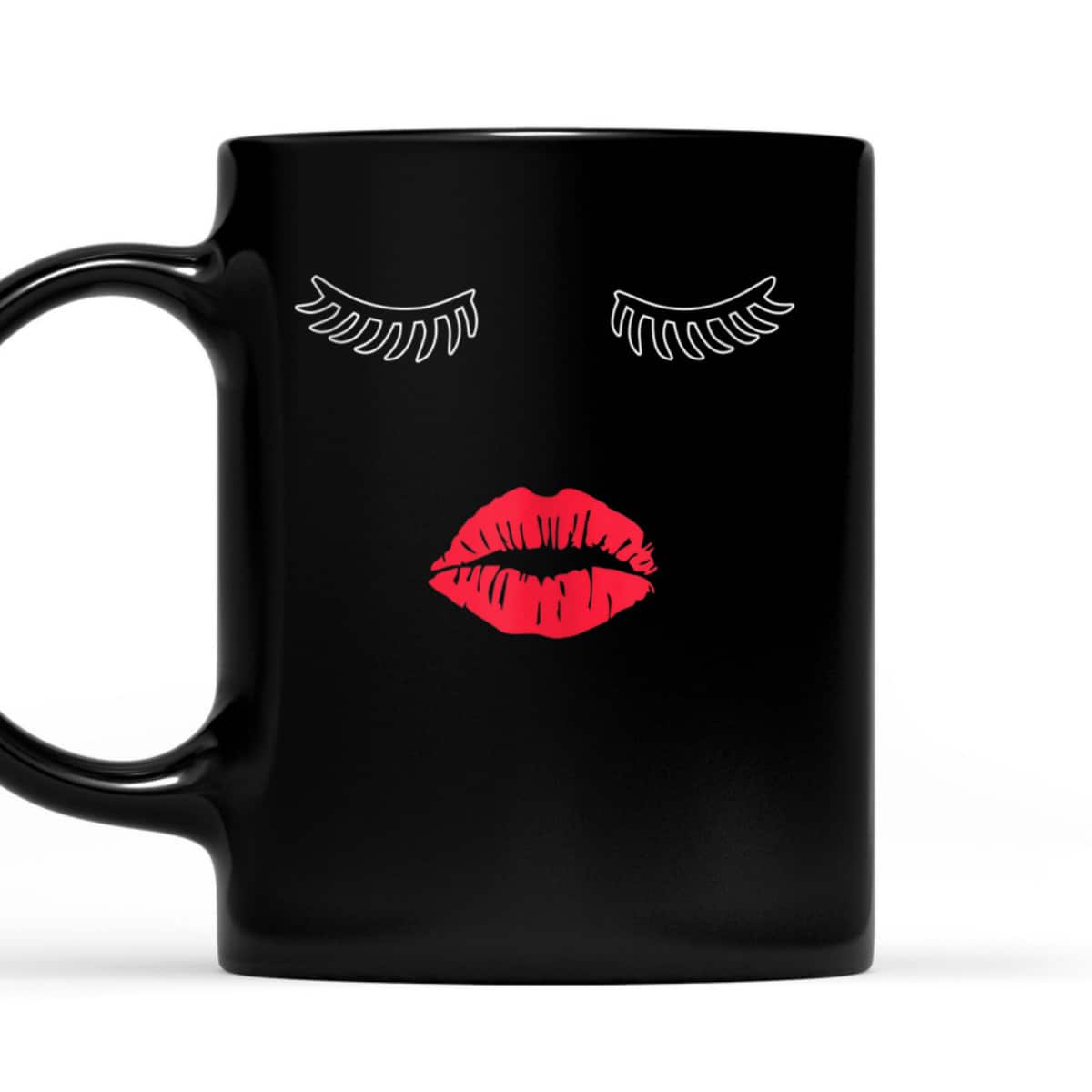 Cute Lashes Lips Woman Girl Beautiful Kiss Feminist Blondie T-Shirt