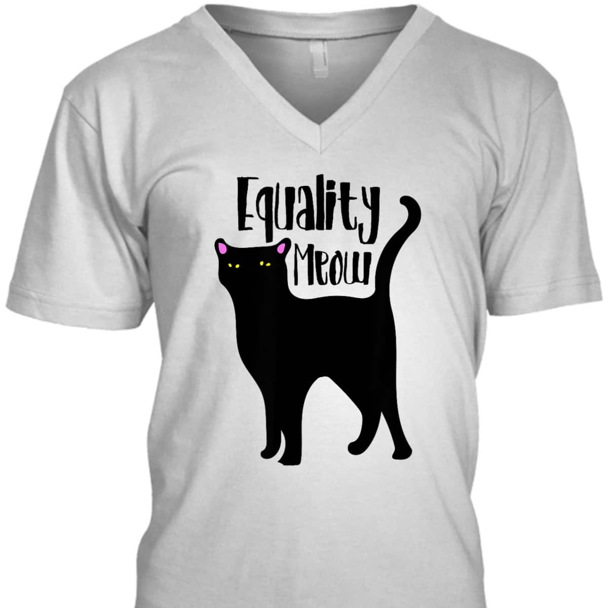 Equality Meow Cute Feminist Cat Feminism Cats T-Shirt Equality Meow Cute Feminist Cat Feminism Cats T-Shirt