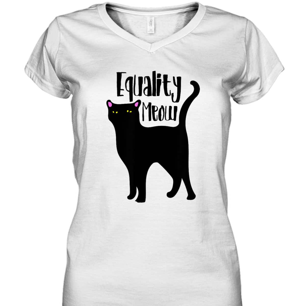 Equality Meow Cute Feminist Cat Feminism Cats T-Shirt Equality Meow Cute Feminist Cat Feminism Cats T-Shirt