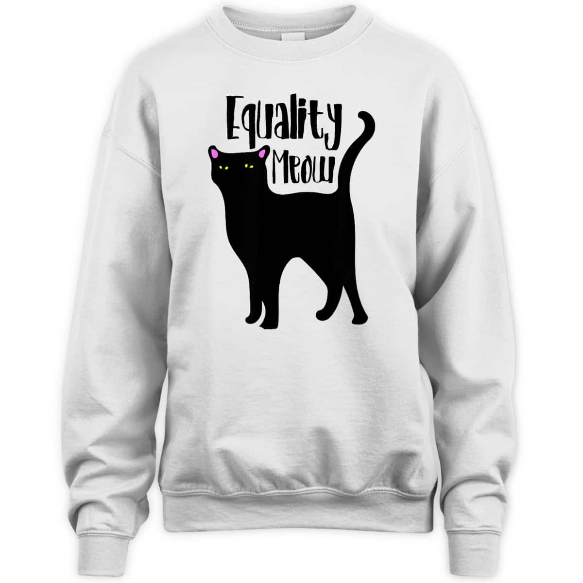 Equality Meow Cute Feminist Cat Feminism Cats T-Shirt Equality Meow Cute Feminist Cat Feminism Cats T-Shirt