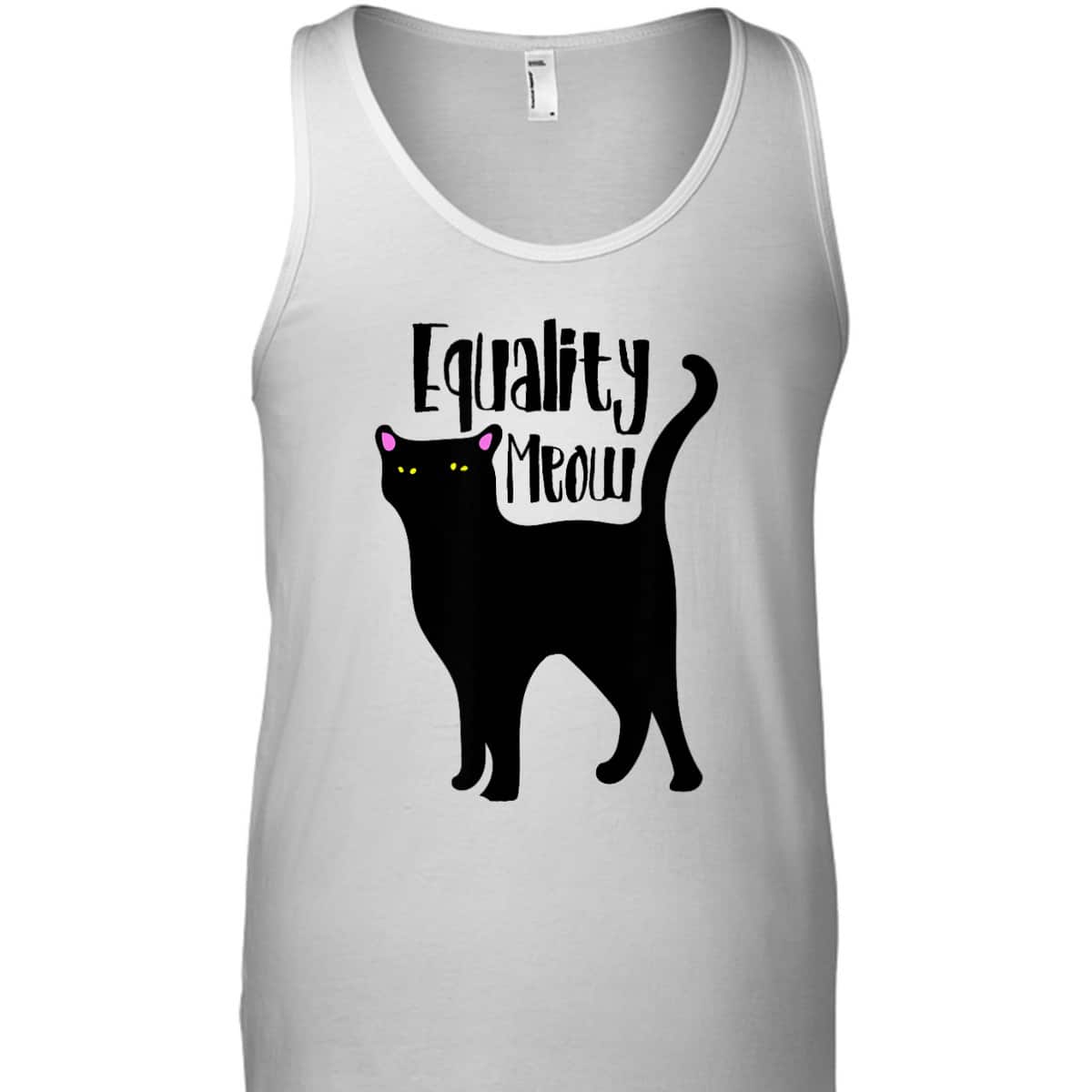 Equality Meow Cute Feminist Cat Feminism Cats T-Shirt