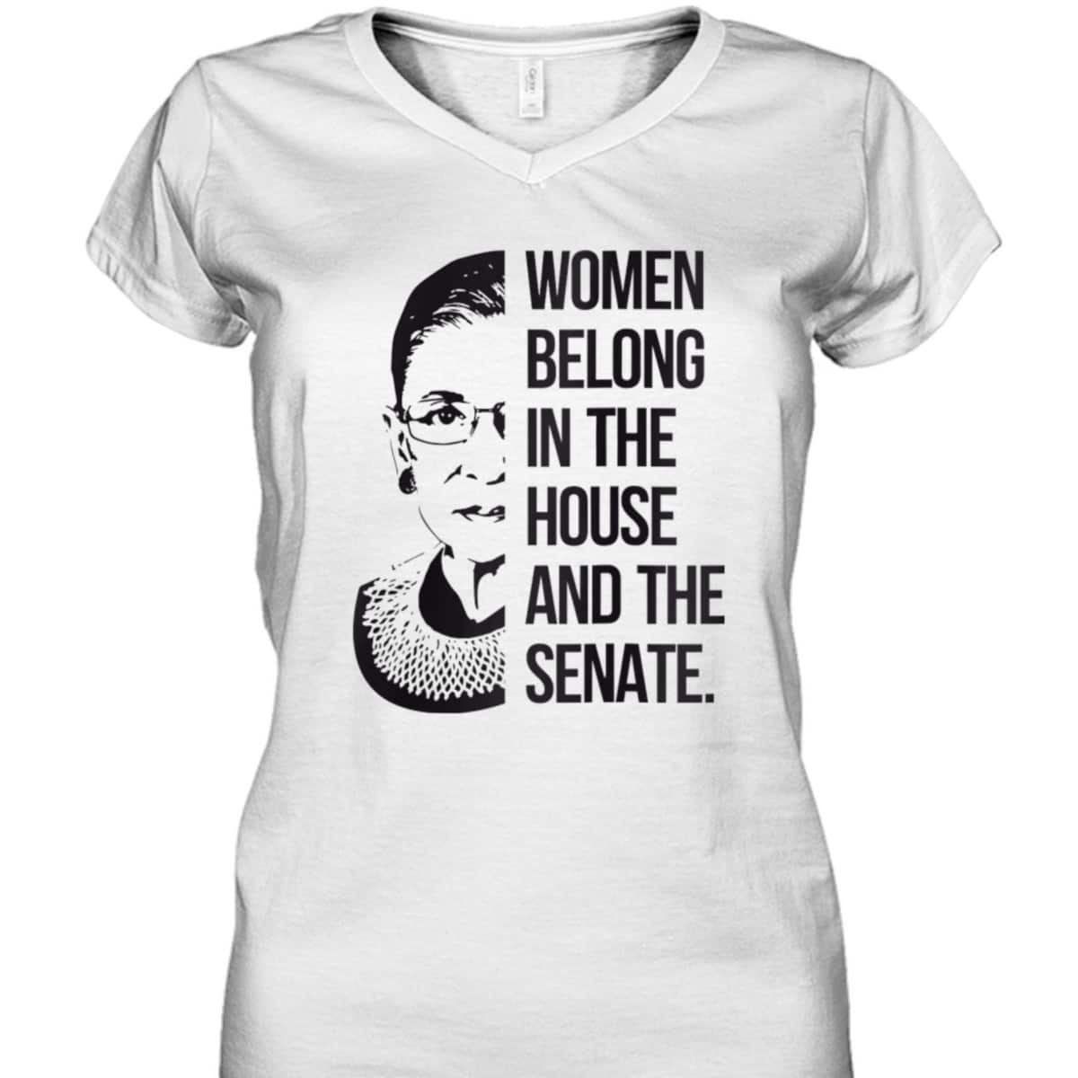 Womens Women Belong In The House And Senate Equal Rights Feminist T-Shirt