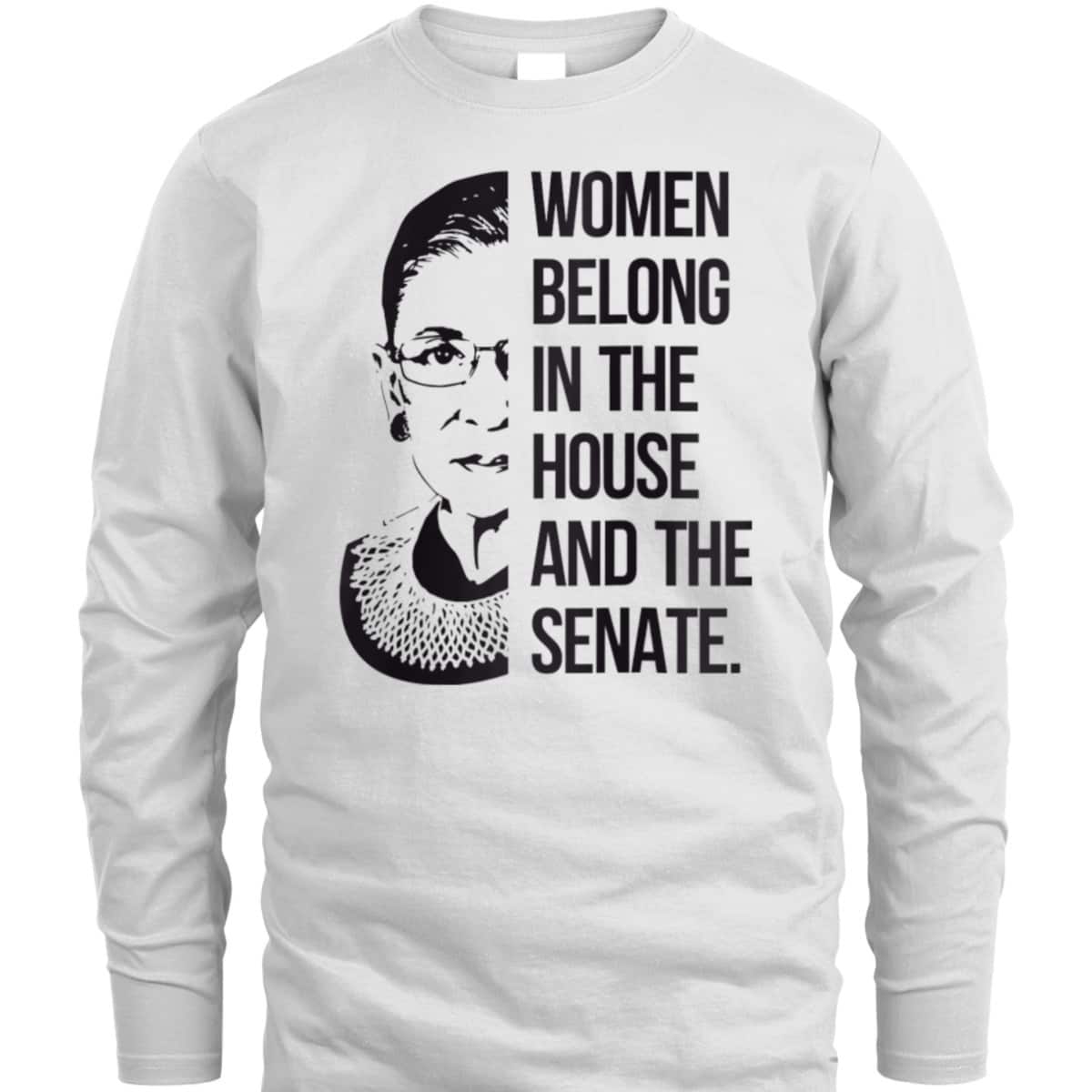 Womens Women Belong In The House And Senate Equal Rights Feminist T-Shirt