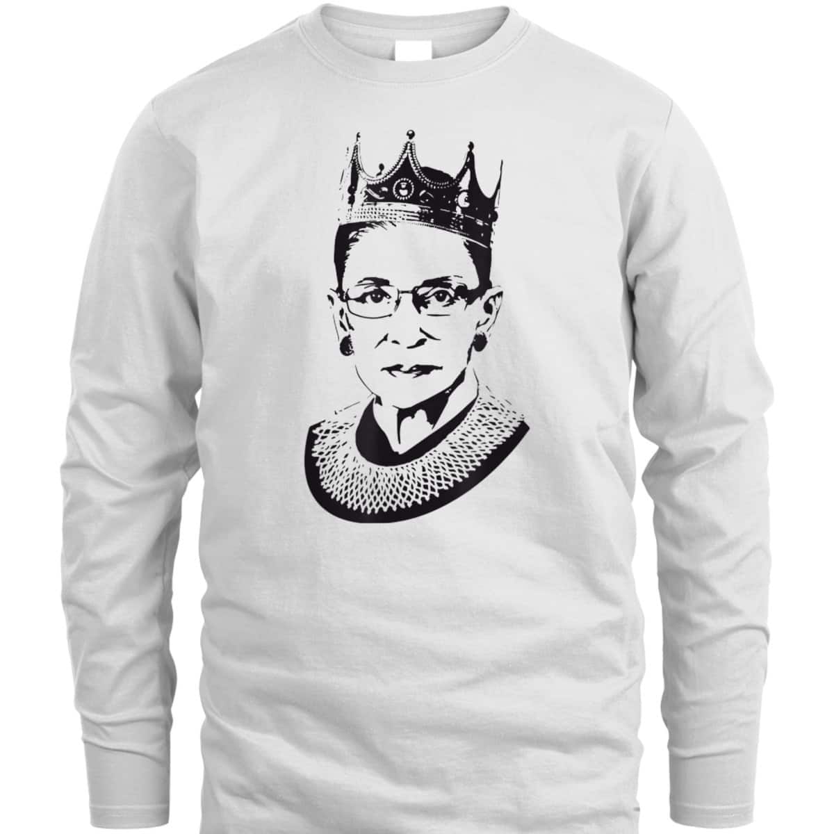 Ruth Bader Ginsburg Wearing A Crown RBG Judge Feminist Gift T-Shirt