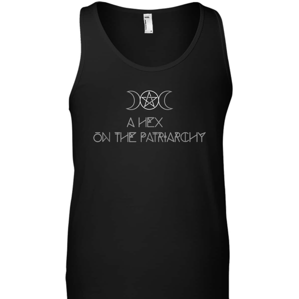 Pagan Feminist Goddess Pentagram Witch Hex On Patriarchy T-Shirt