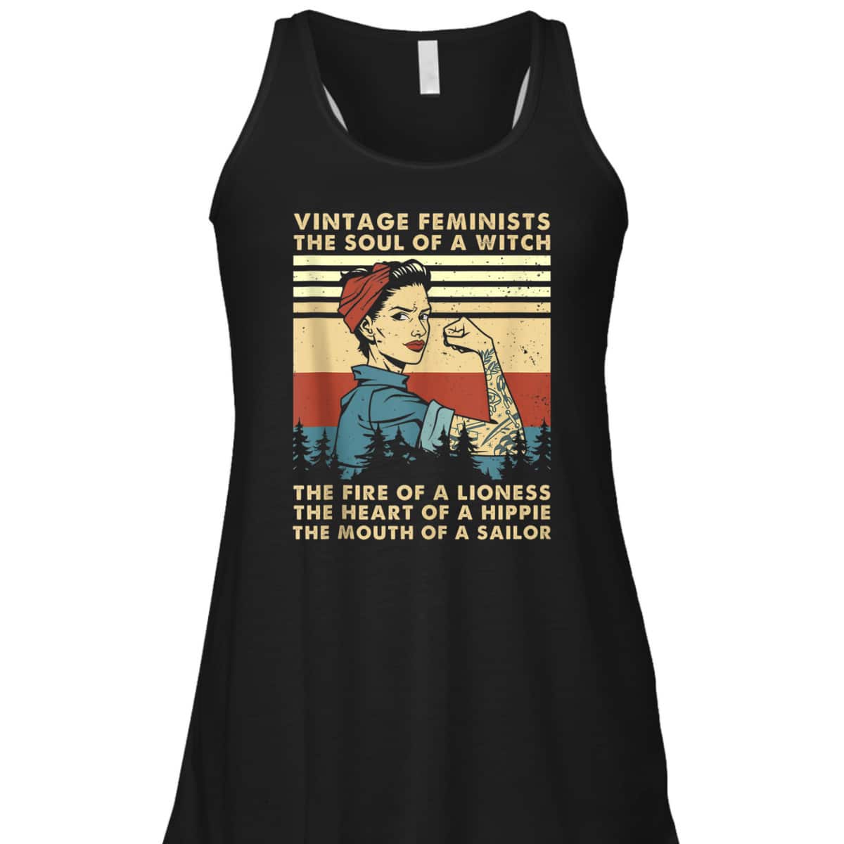 Vintage Feminist Soul Of A Witch The Heart Of A Hippie T-Shirt Vintage Feminist Soul Of A Witch The Heart Of A Hippie T-Shirt