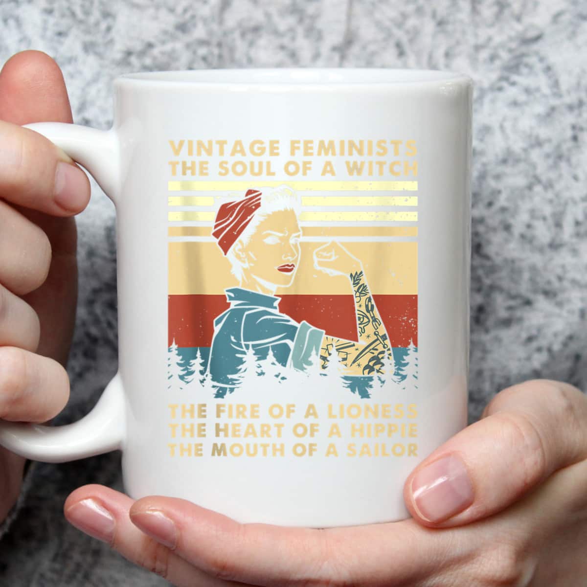 Vintage Feminist Soul Of A Witch The Heart Of A Hippie T-Shirt
