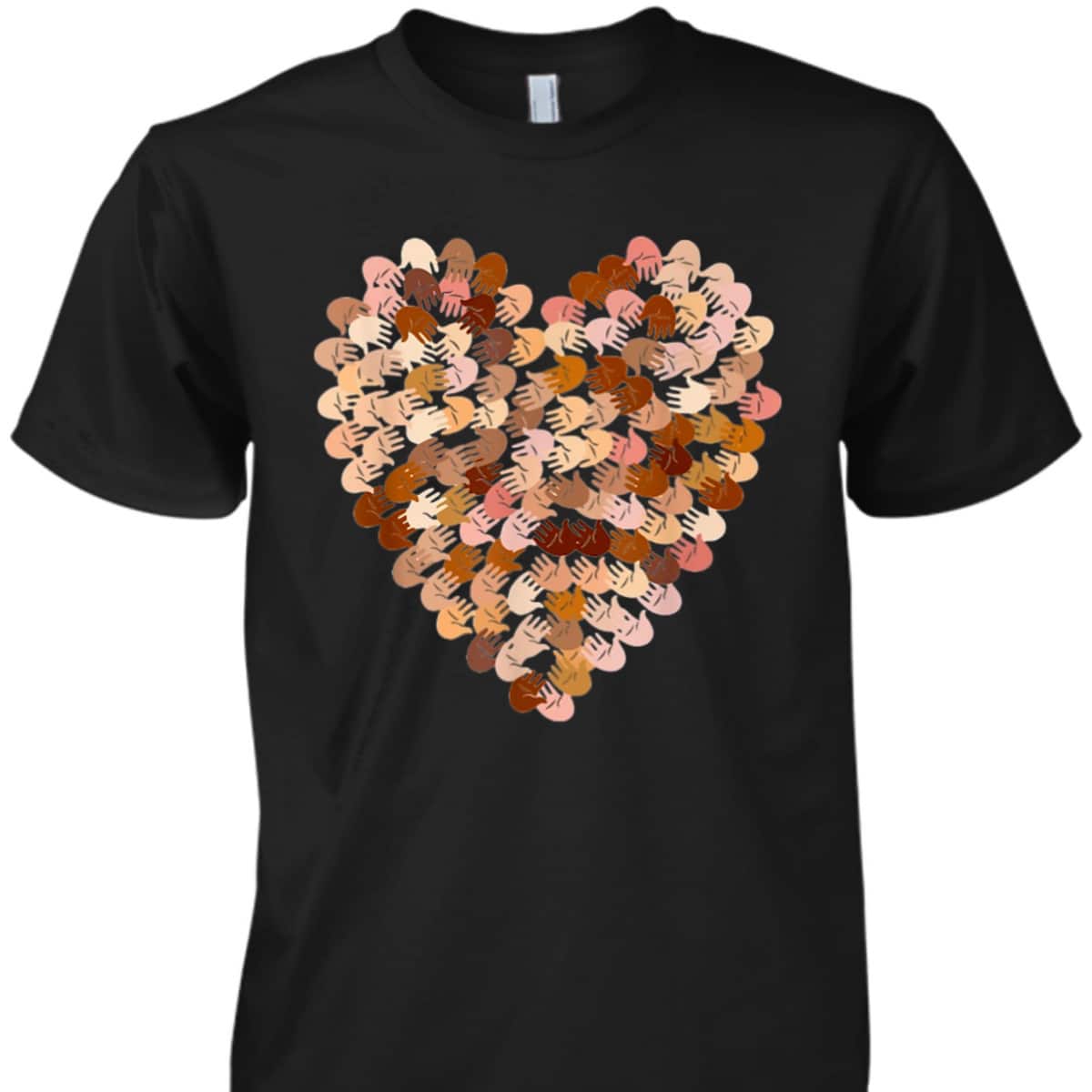 Feminist Multicultural Heart Hands Heart T-Shirt Feminist Multicultural Heart Hands Heart T-Shirt