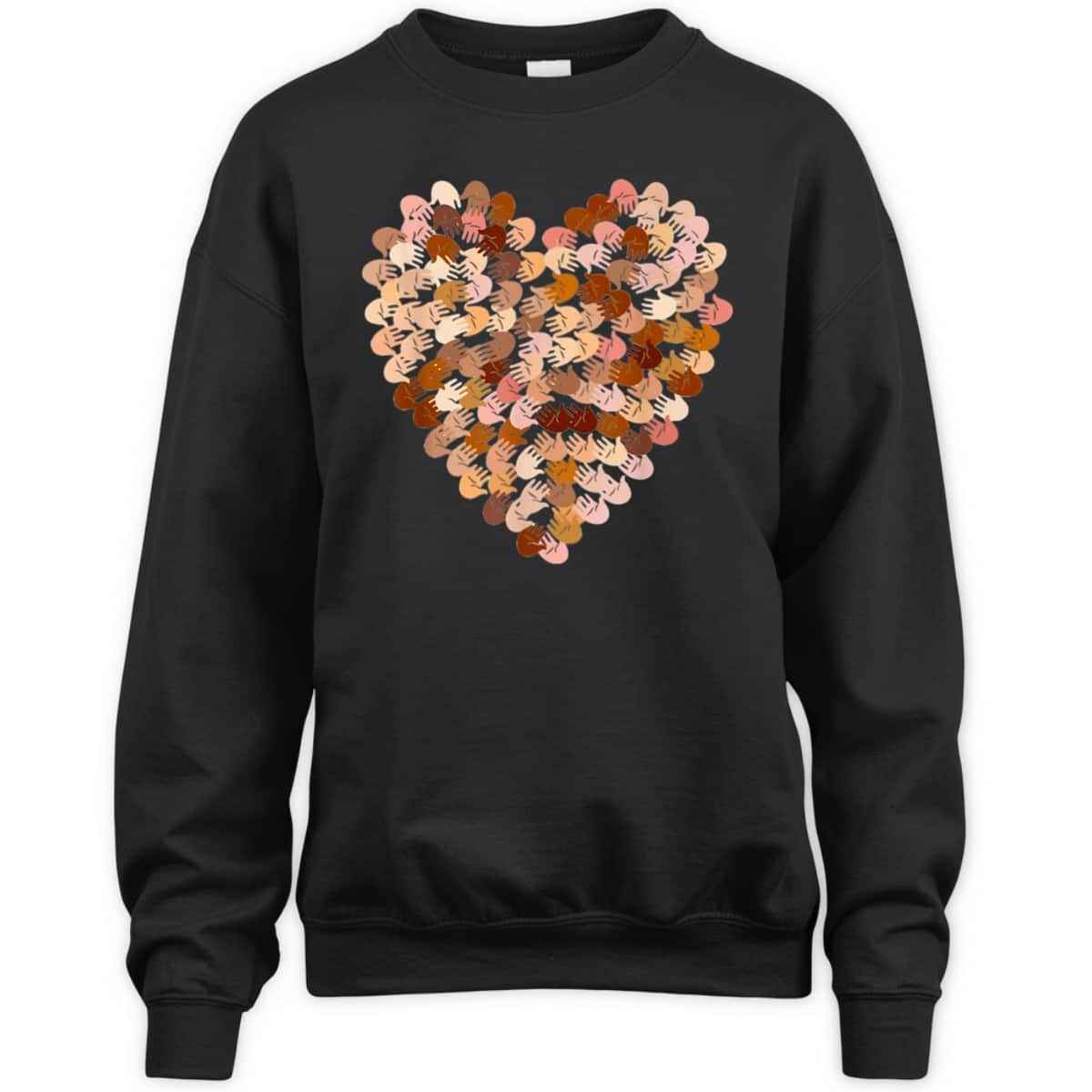 Feminist Multicultural Heart Hands Heart T-Shirt Feminist Multicultural Heart Hands Heart T-Shirt