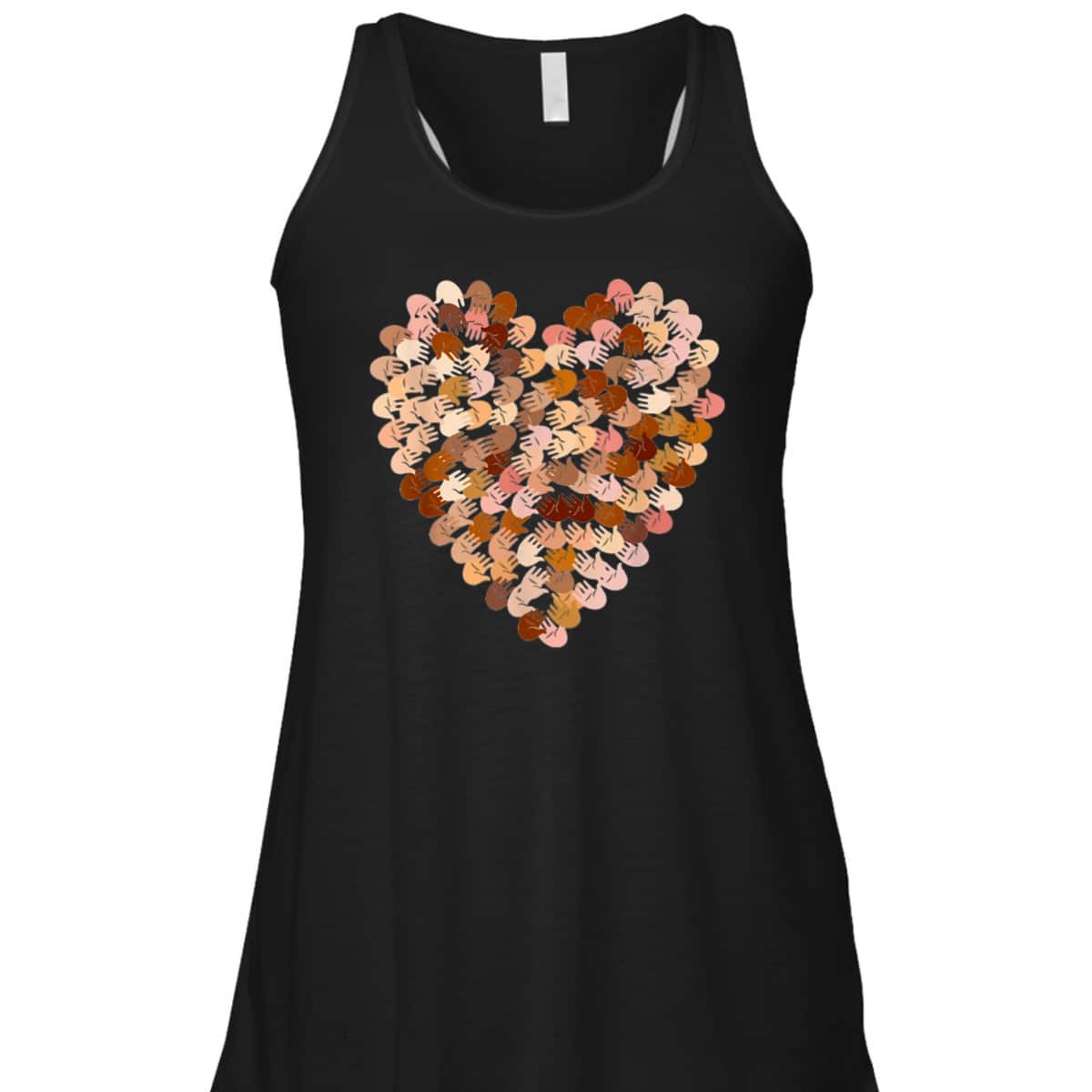 Feminist Multicultural Heart Hands Heart T-Shirt Feminist Multicultural Heart Hands Heart T-Shirt