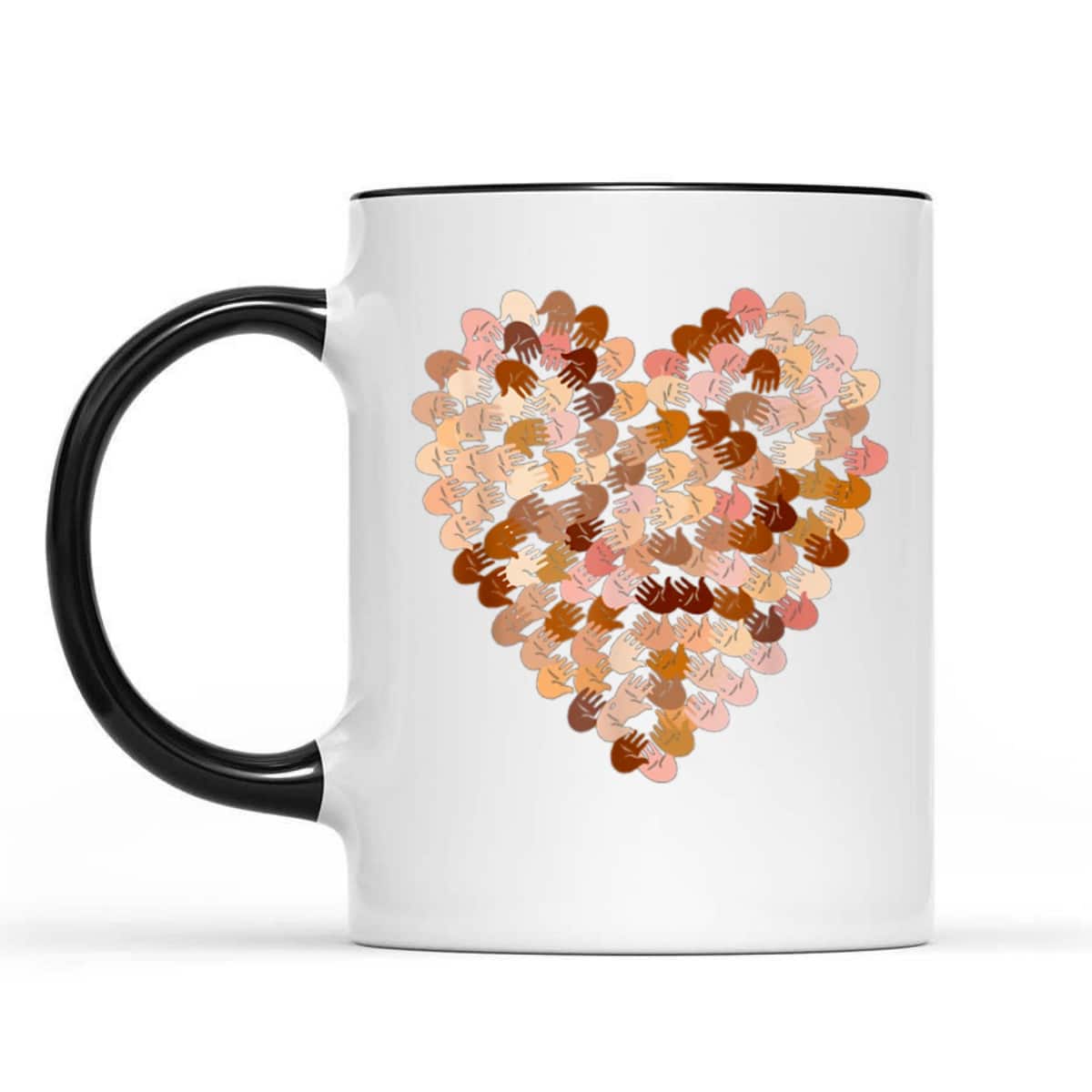 Feminist Multicultural Heart Hands Heart T-Shirt Feminist Multicultural Heart Hands Heart T-Shirt