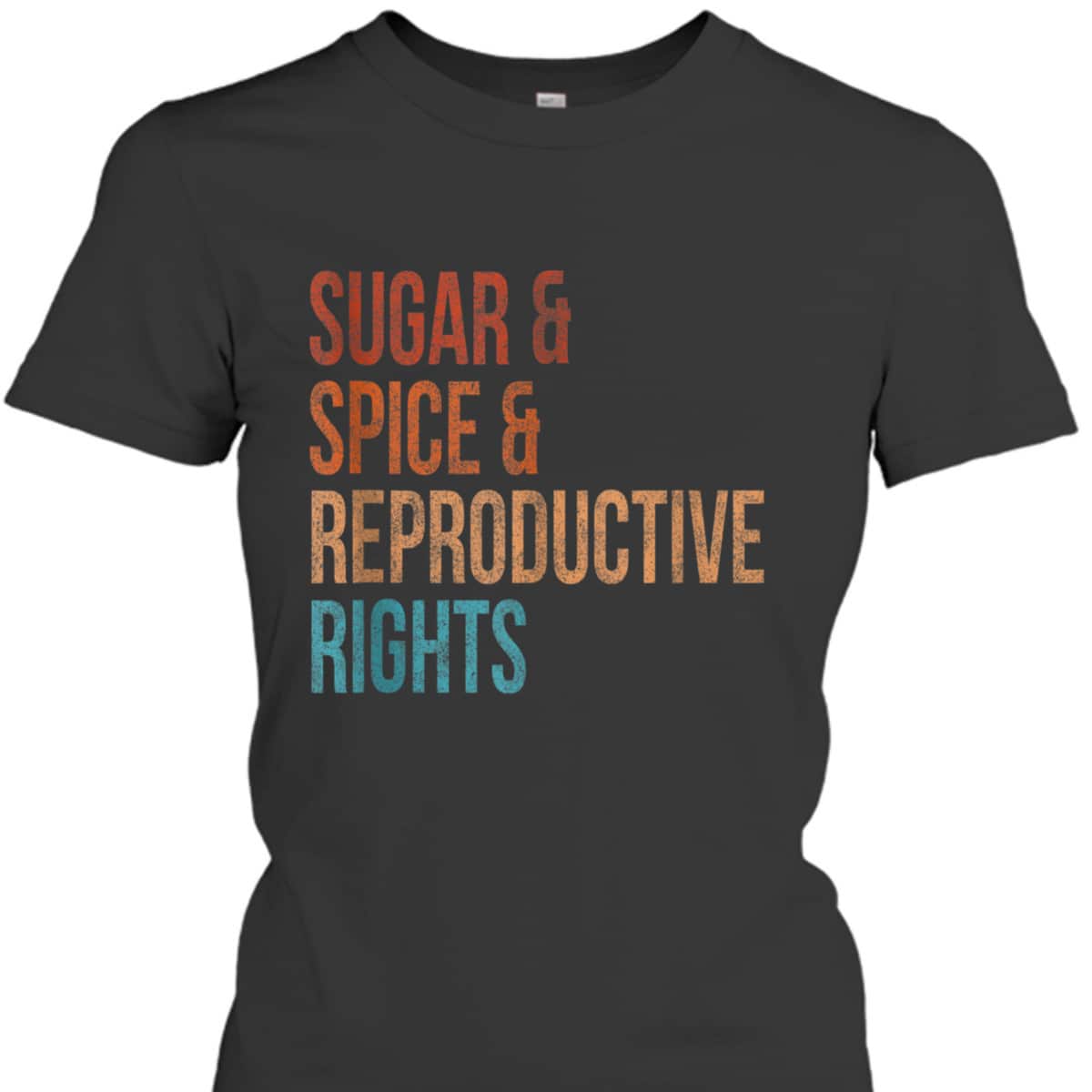 Sugar Spice Reproductive Rights Feminist Vintage T-Shirt