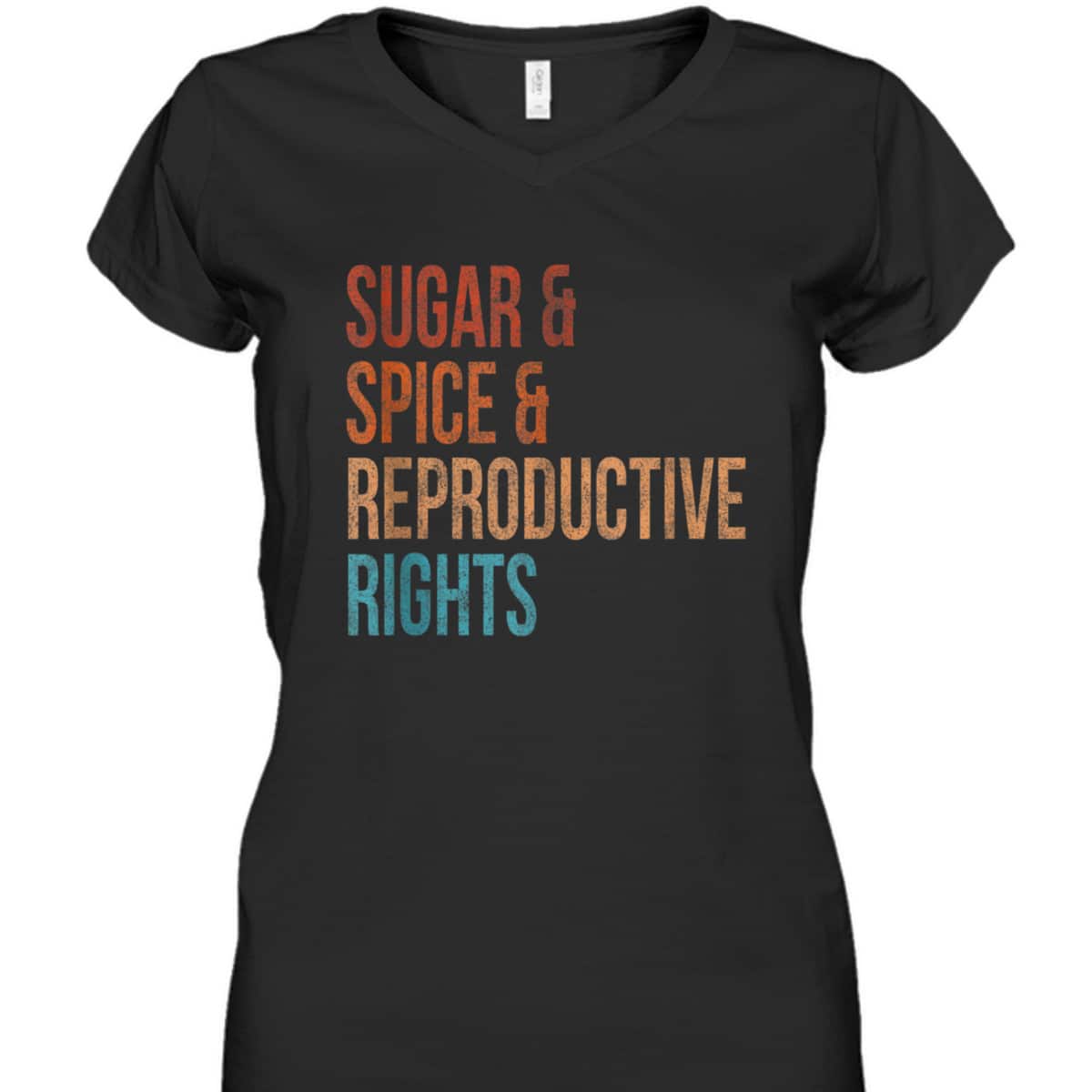 Sugar Spice Reproductive Rights Feminist Vintage T-Shirt