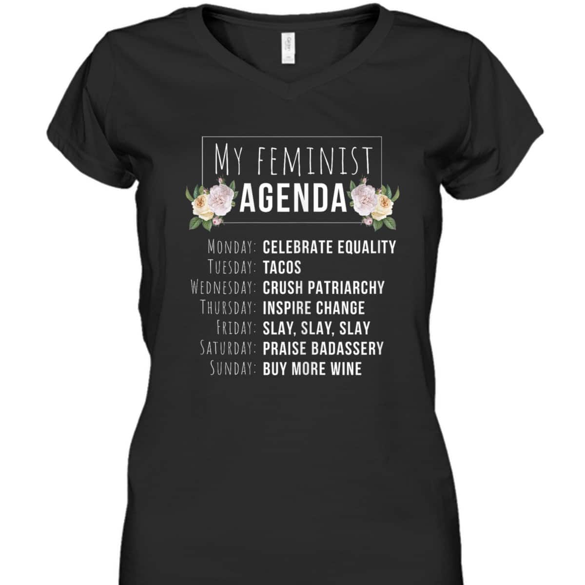 My Feminist Agenda Cool Feminist Feminism T-Shirt My Feminist Agenda Cool Feminist Feminism T-Shirt