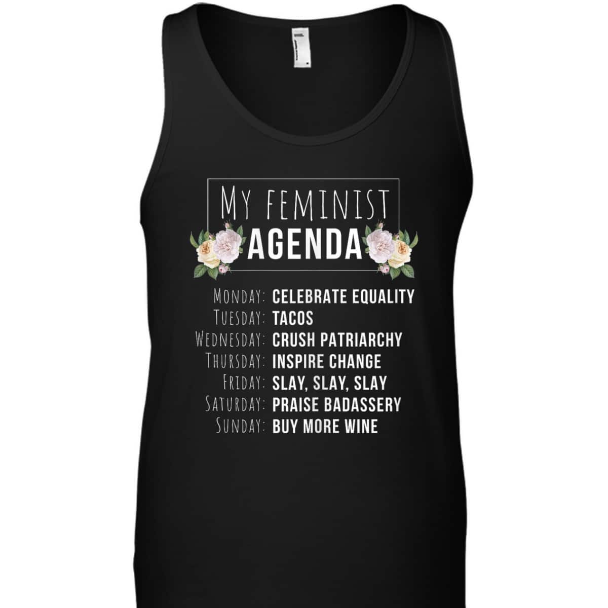 My Feminist Agenda Cool Feminist Feminism T-Shirt