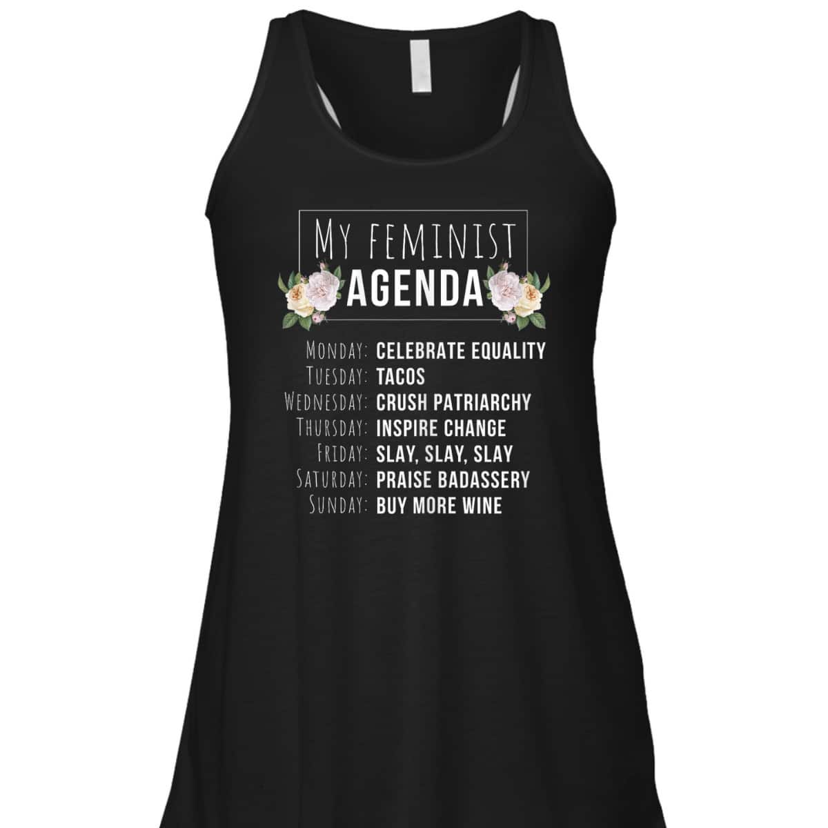 My Feminist Agenda Cool Feminist Feminism T-Shirt My Feminist Agenda Cool Feminist Feminism T-Shirt