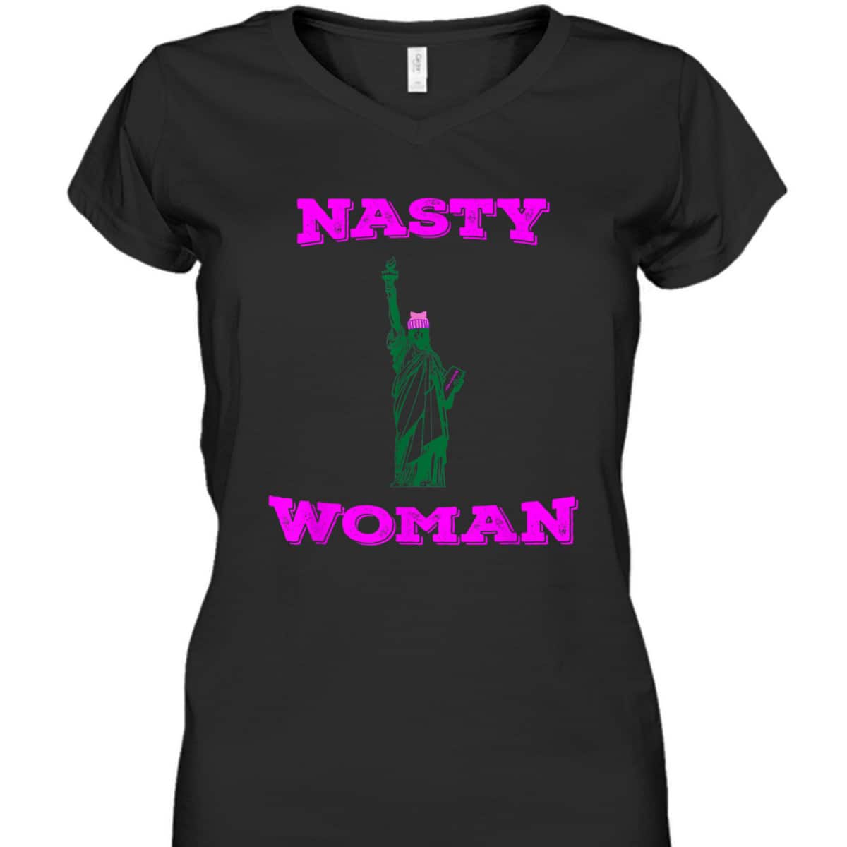 Nasty Woman Feminist Resist Pussy Cat Hat T-Shirt