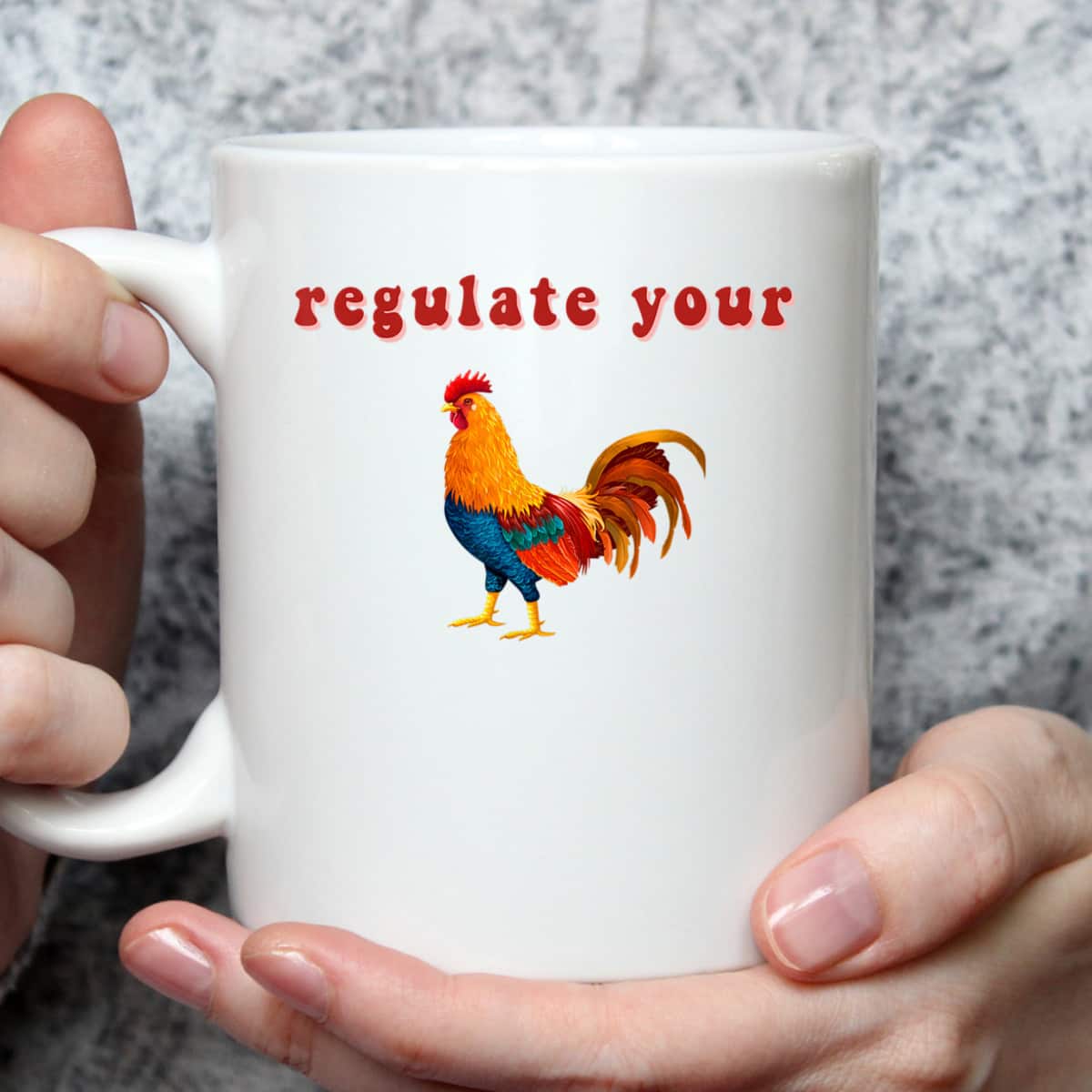 Regulate Your Cock Feminist Rights Activist Chicken T-Shirt Regulate Your Cock Feminist Rights Activist Chicken T-Shirt