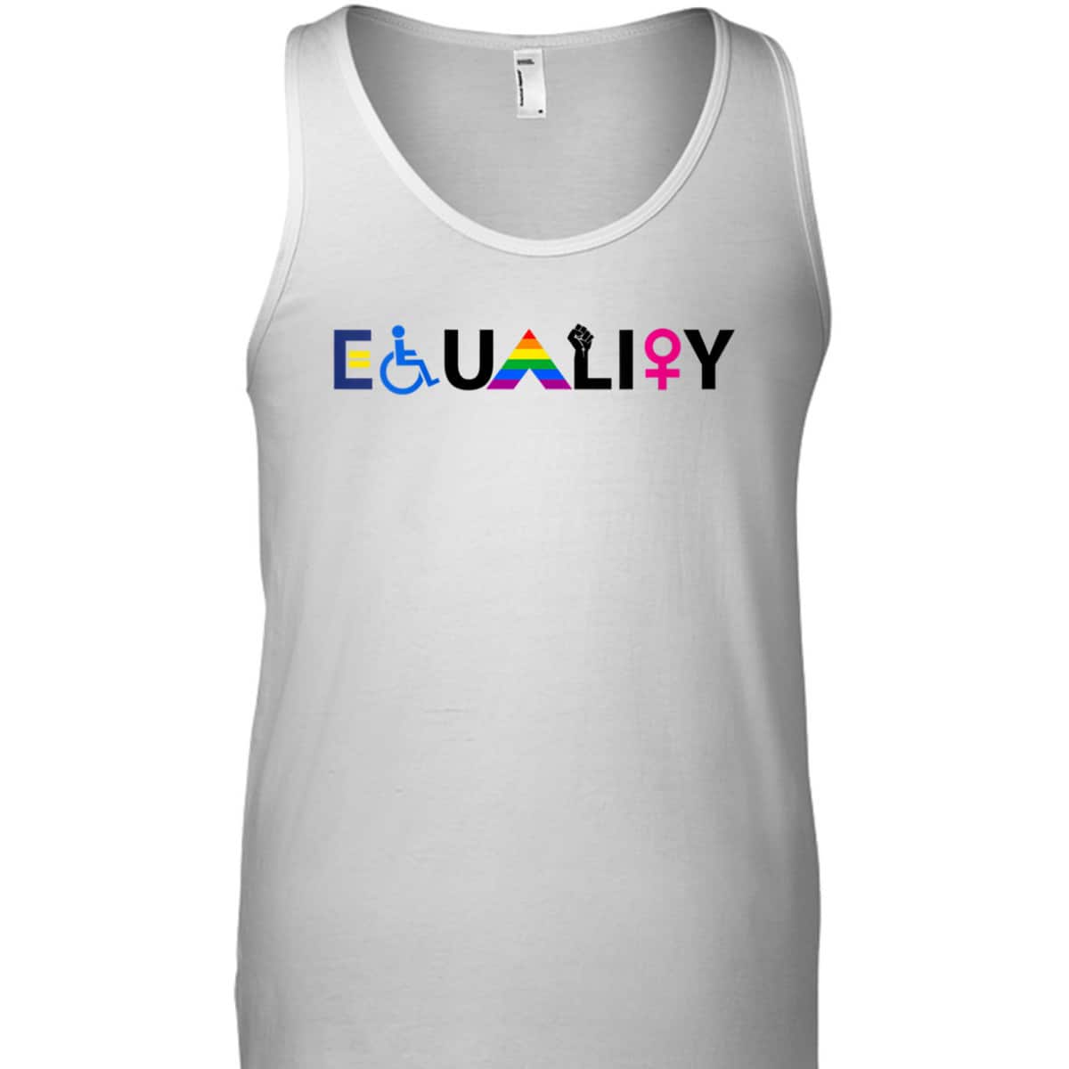 Womens EQUALITY Equal Rights LGBTQ Ally Unity Pride Feminist T-Shirt