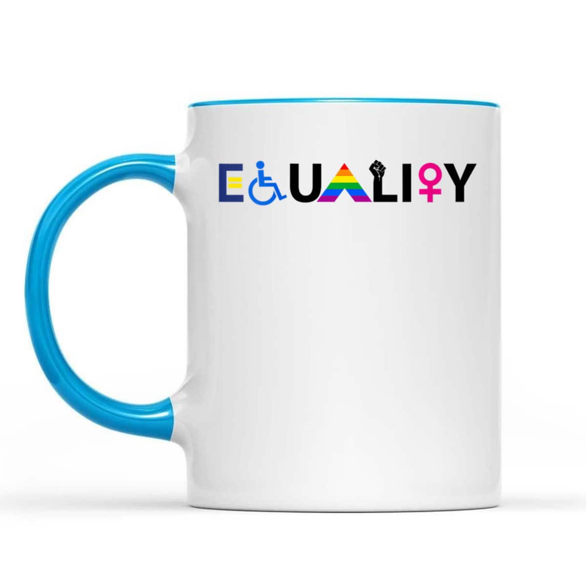 Womens EQUALITY Equal Rights LGBTQ Ally Unity Pride Feminist T-Shirt