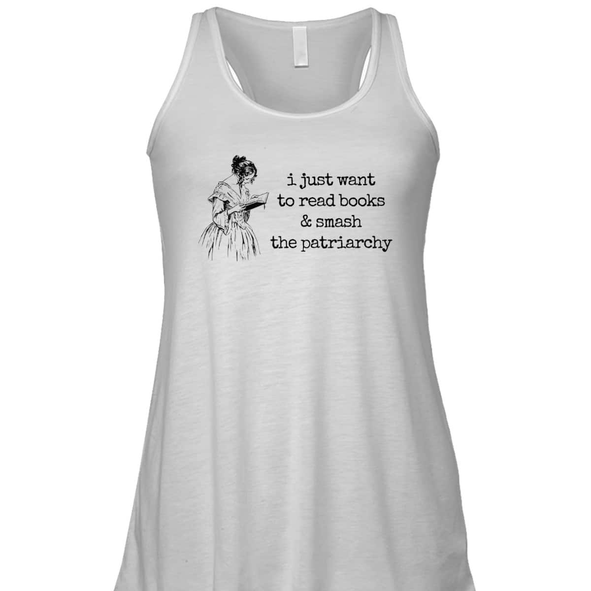 Funny Feminist Book Lover Read Books Smash The Patriarchy T-Shirt