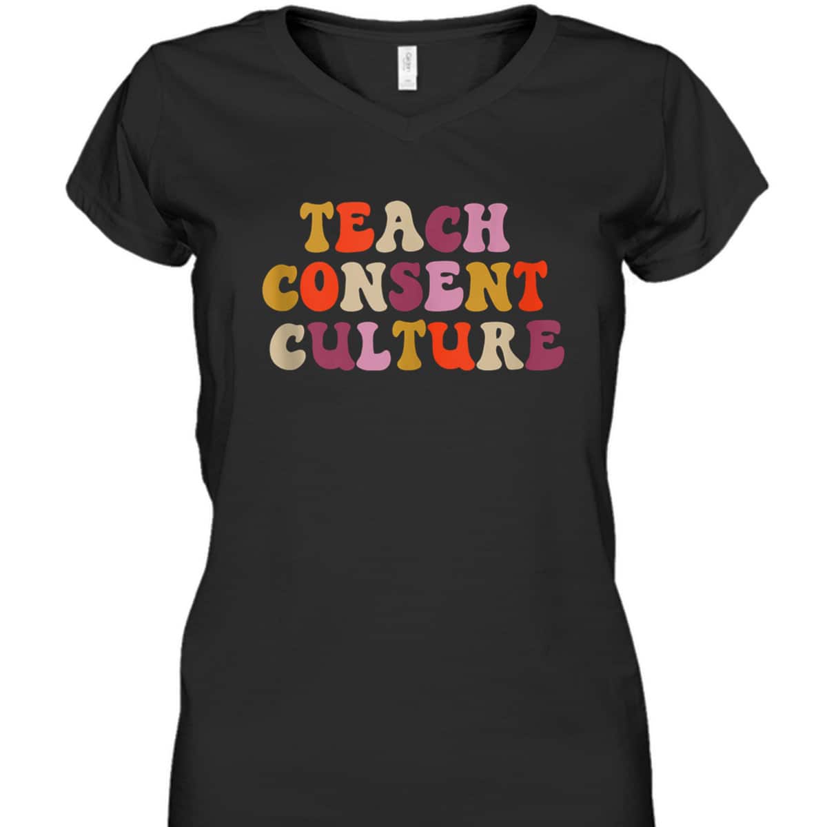 Groovy Feminist Teach Consent Culture Consent Education T-Shirt
