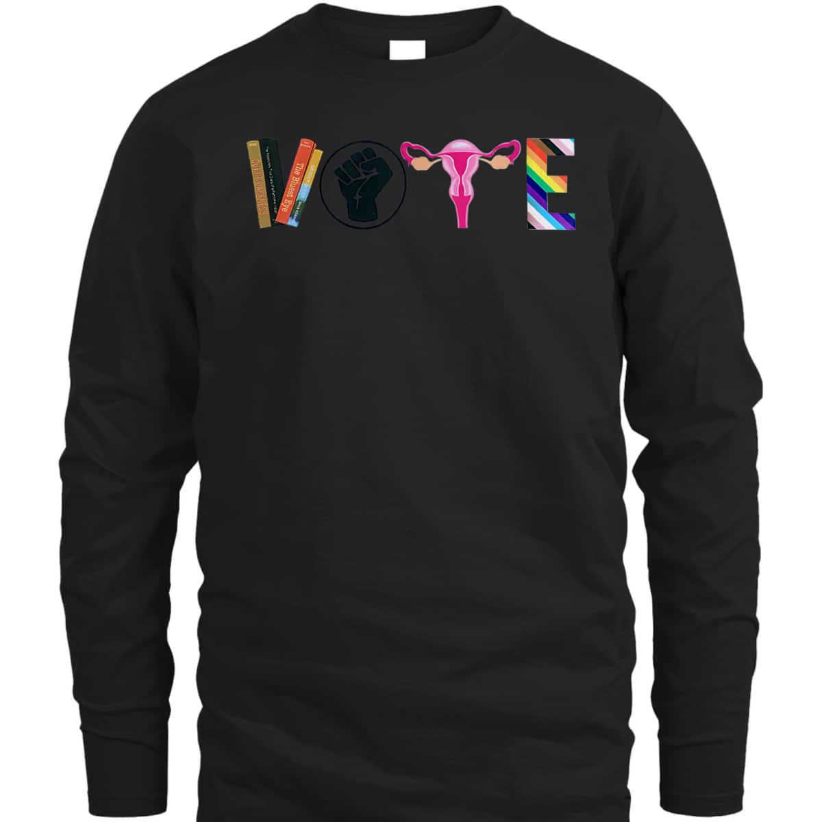 Womens Vote Feminist Rights Femi Book Symbol T-Shirt