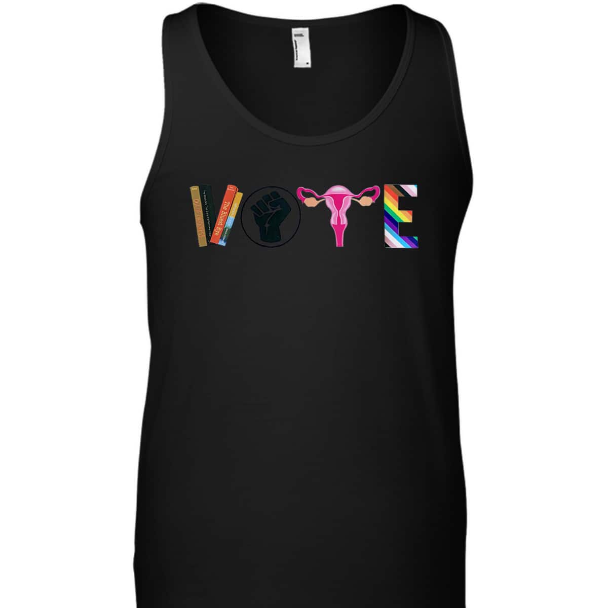 Womens Vote Feminist Rights Femi Book Symbol T-Shirt Womens Vote Feminist Rights Femi Book Symbol T-Shirt