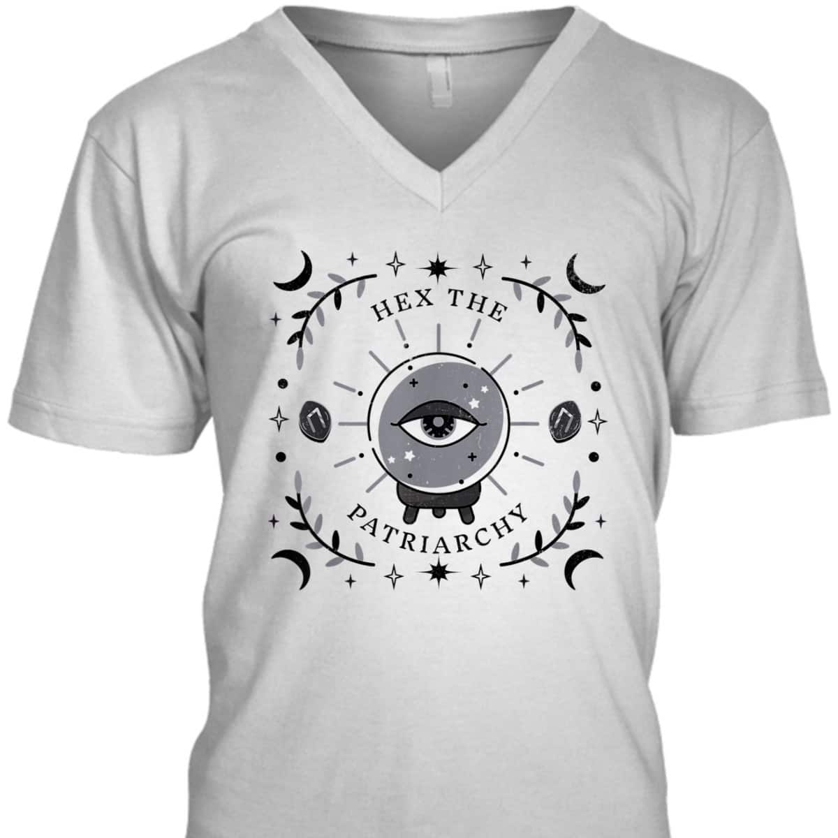 Feminist Witch Hex The Patriarchy Womens T-Shirt