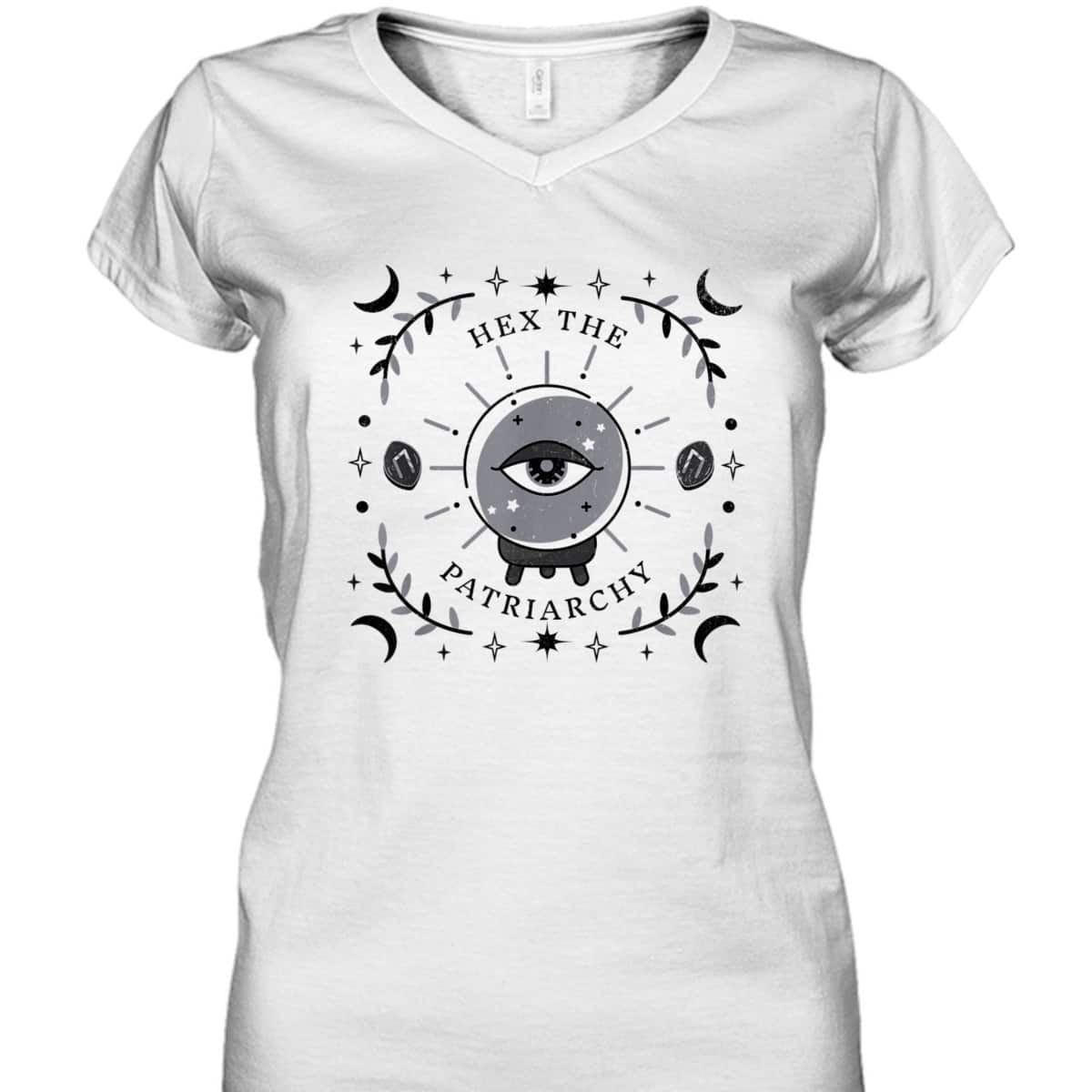 Feminist Witch Hex The Patriarchy Womens T-Shirt Feminist Witch Hex The Patriarchy Womens T-Shirt