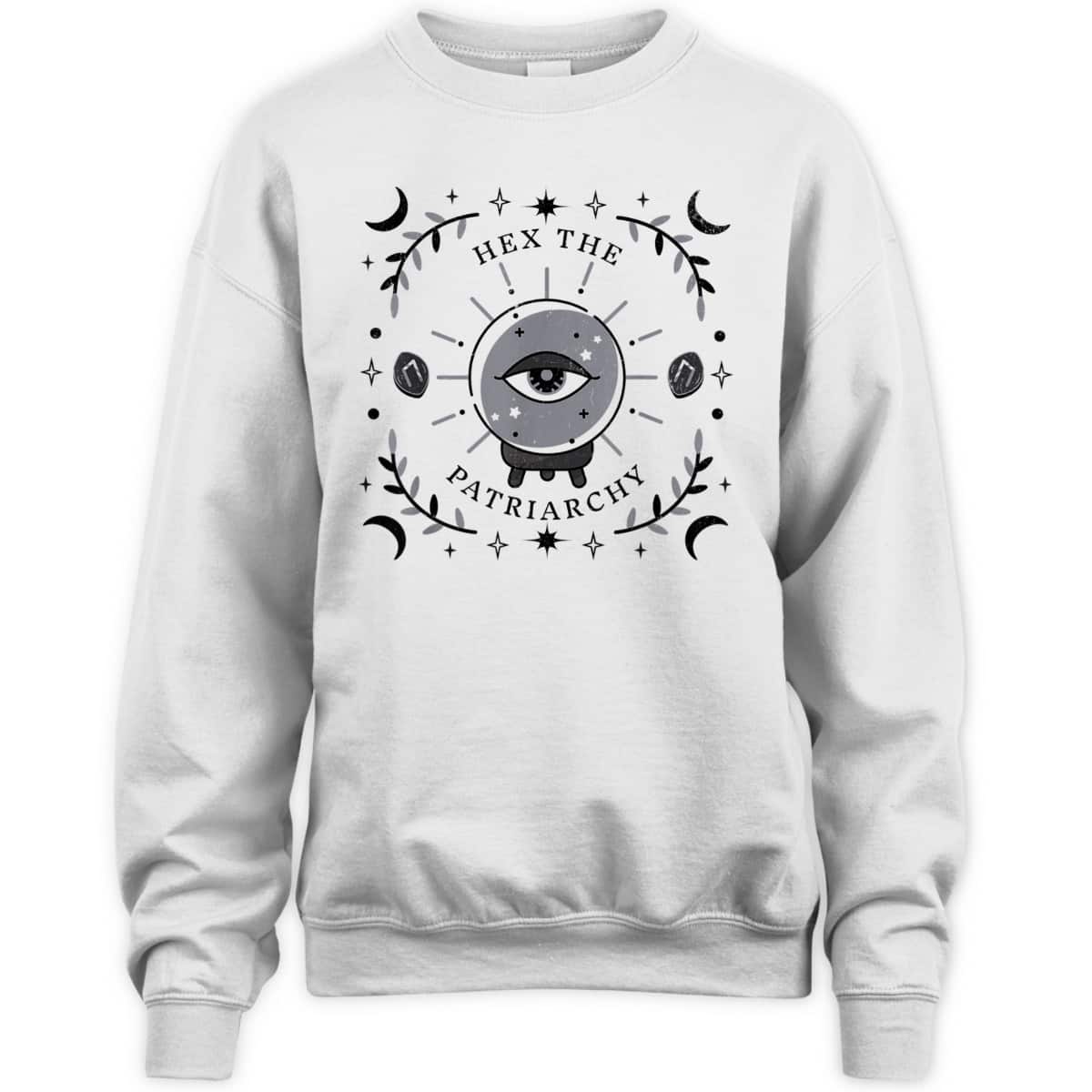 Feminist Witch Hex The Patriarchy Womens T-Shirt